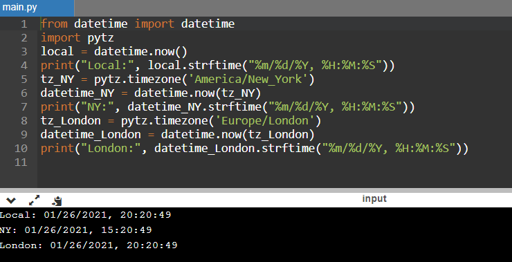 Модуль datetime в Python