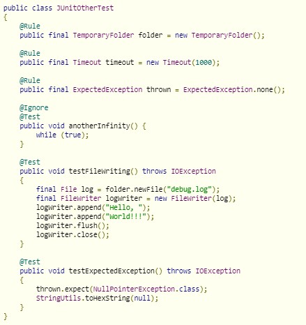 Изучаем J-Юнит в Джаве: тестирование и возможные его аннотации-2