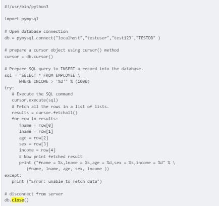 MySQL, SQLite и Python: основы функционирования и применения