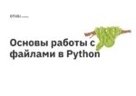 Основы работы с файлами в Python