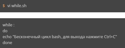 Циклы в Bash