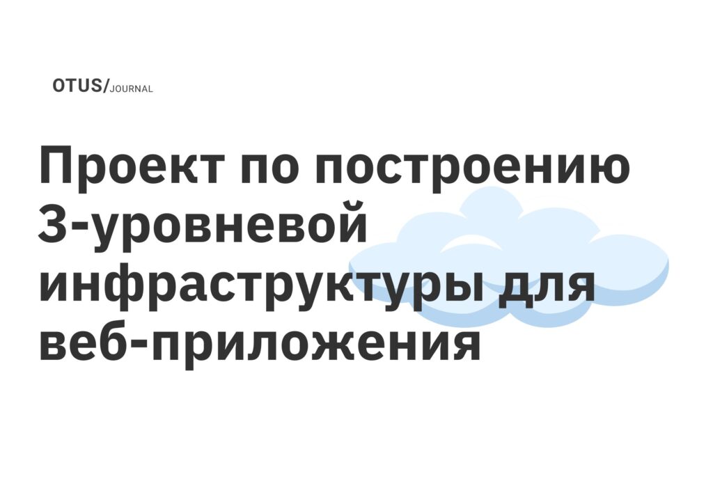 <strong>Проект по построению 3-уровневой инфраструктуры для веб-приложения</strong>