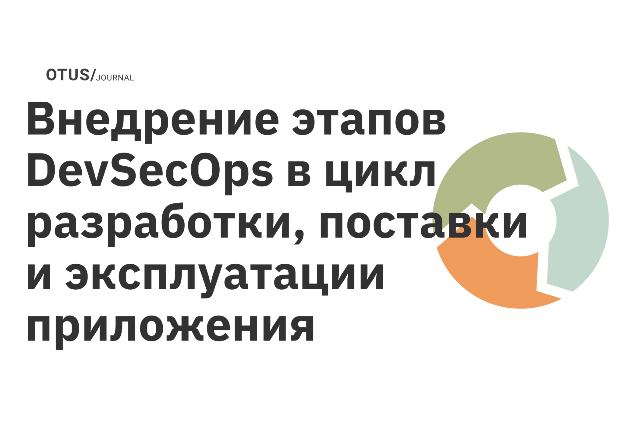 Внедрение этапов DevSecOps в цикл разработки, поставки и эксплуатации ...