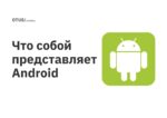 Что собой представляет Android Что собой представляет Android