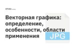Векторная графика: определение, особенности, области применения