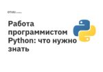 Работа программистом Python: что нужно знать Работа программистом Python: что нужно знать